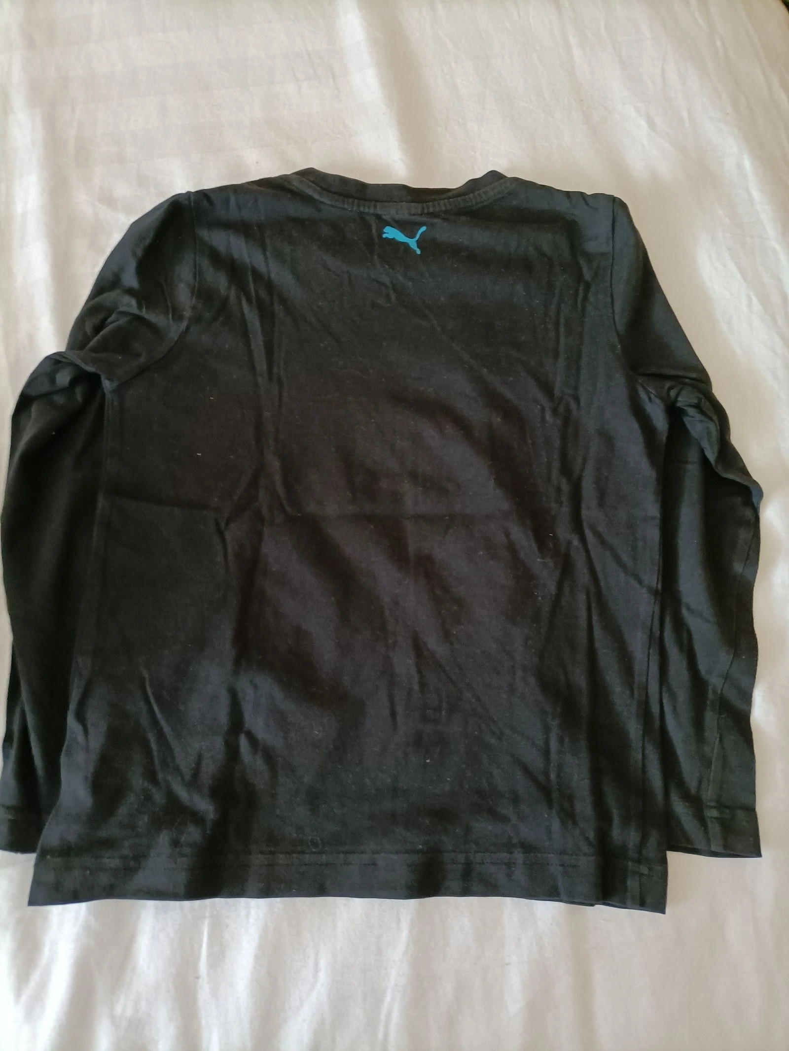 ​T-shirt manches longues Puma noir et bleu - Garçon 8 ans – photo 3